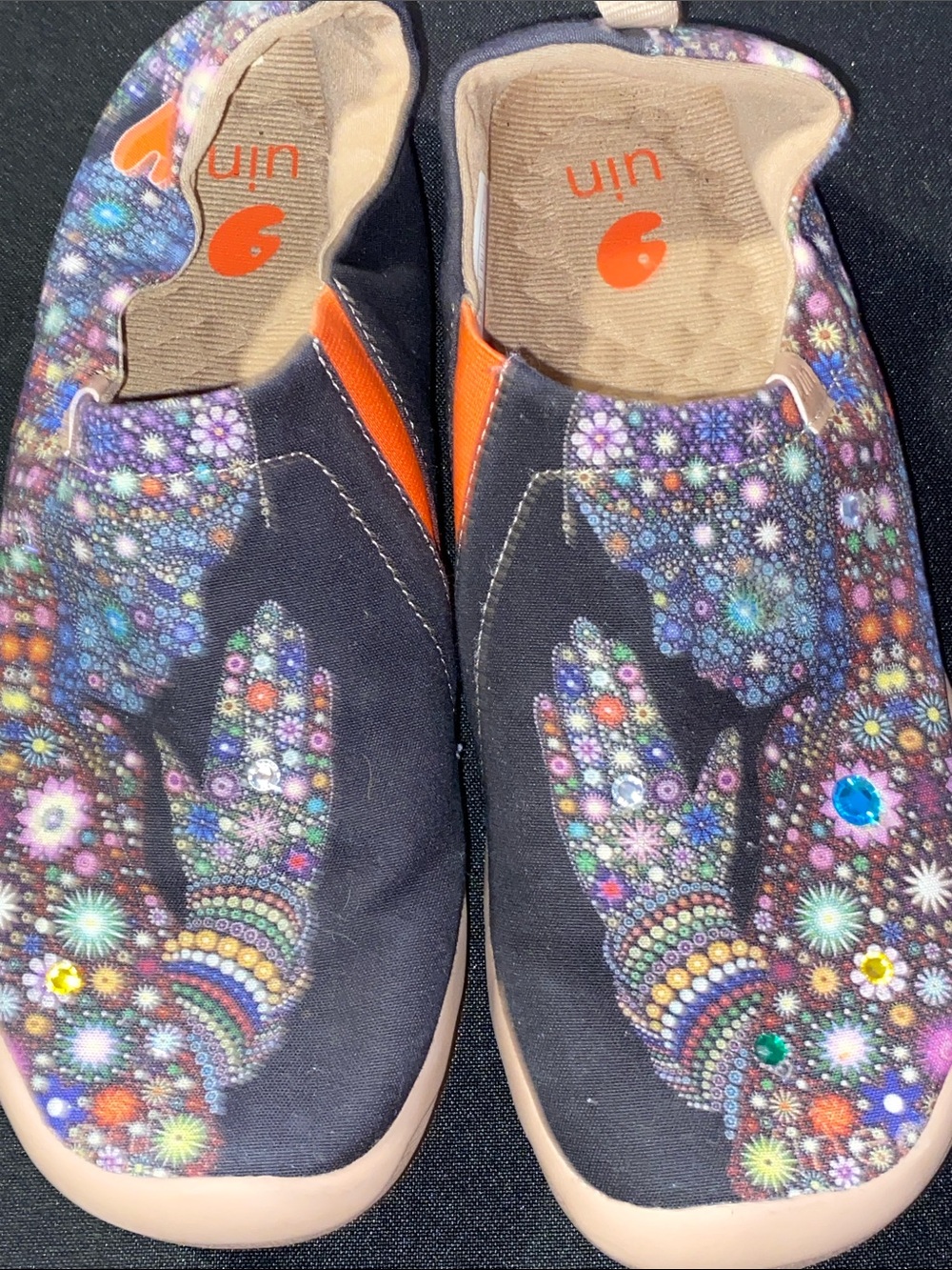 UNI PRAY FOR GOODNESS SIZE 9 SLIP ON LOAFERS GOOD CLEAN CONDITION